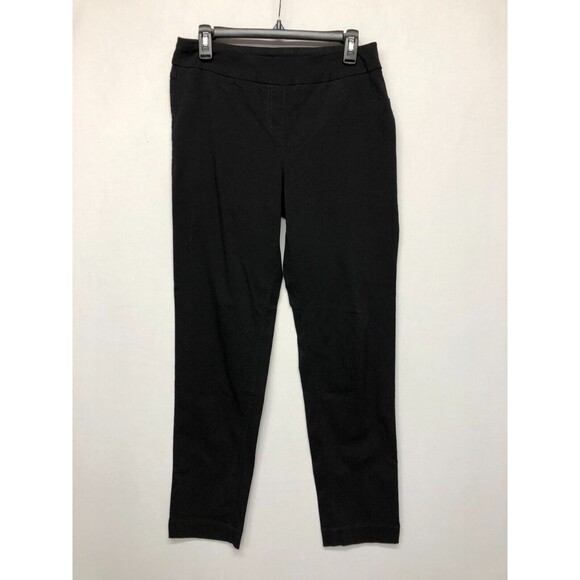 Coldwater Creek Women Pull On Pants Size 12 Black Rayon Blend B251 -27 - Picture 1 of 16
